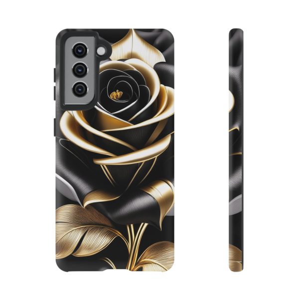 Copy of Black and Gold Rose iPhone | Samsung | Samsung Galaxy | Google Pixel - Cell Phone Tough Cases - Image 56