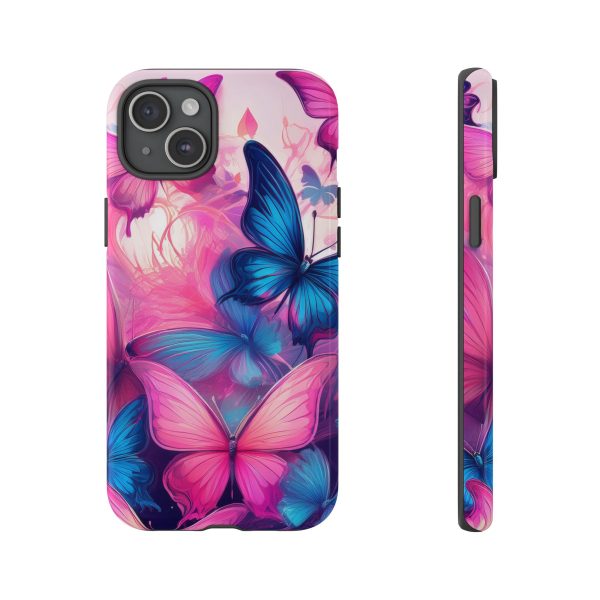 Blue and Pink Butterfly Cell Phone Tough Cases iPhone | Samsung | Samsung Galaxy | Google Pixel - Image 170