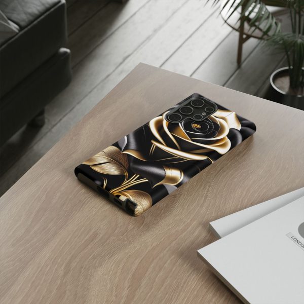 Copy of Black and Gold Rose iPhone | Samsung | Samsung Galaxy | Google Pixel - Cell Phone Tough Cases - Image 93