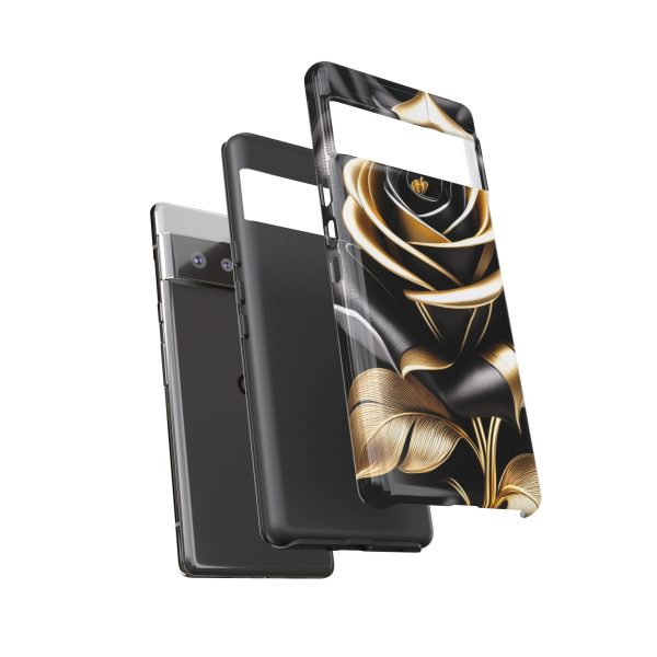 Copy of Black and Gold Rose iPhone | Samsung | Samsung Galaxy | Google Pixel - Cell Phone Tough Cases - Image 160