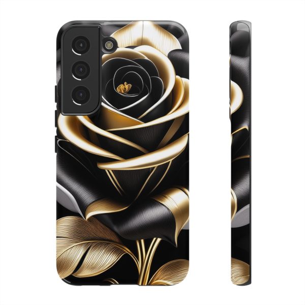 Copy of Black and Gold Rose iPhone | Samsung | Samsung Galaxy | Google Pixel - Cell Phone Tough Cases - Image 82