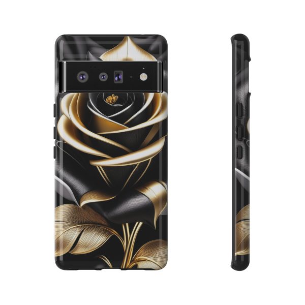 Copy of Black and Gold Rose iPhone | Samsung | Samsung Galaxy | Google Pixel - Cell Phone Tough Cases - Image 158