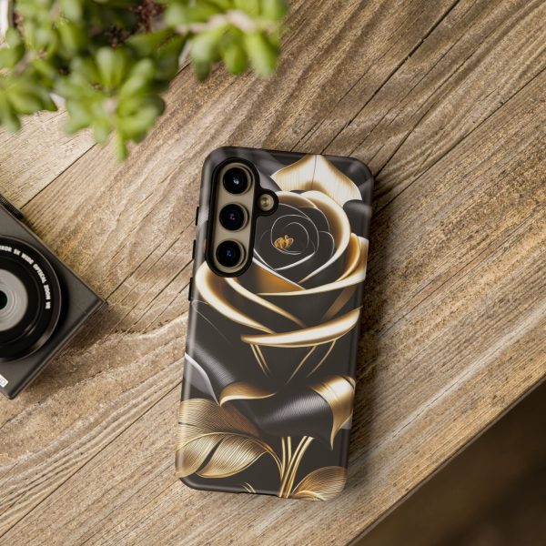 Copy of Black and Gold Rose iPhone | Samsung | Samsung Galaxy | Google Pixel - Cell Phone Tough Cases - Image 199