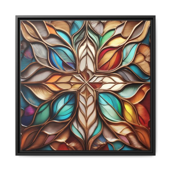 Wood Grain Style WG1 Matte Canvas, Framed (Multi-color) - Image 9