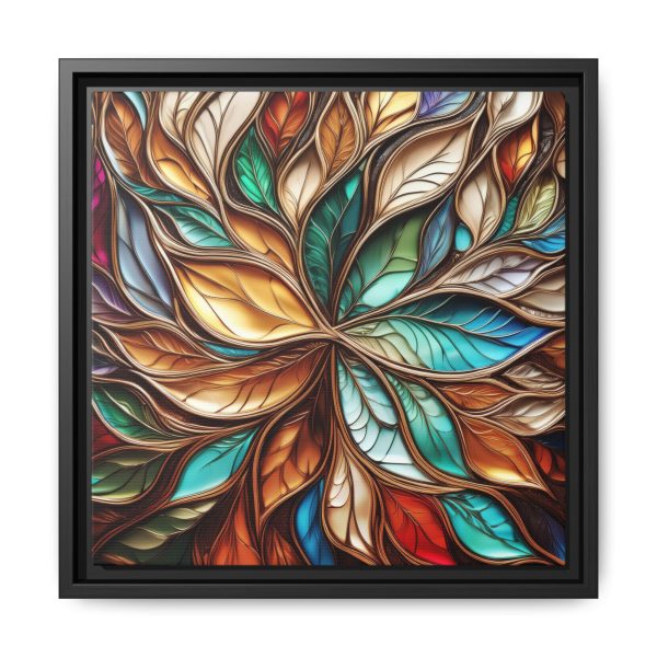 Wood Grain Stain Style WG12 Matte Canvas, Framed (Multi-color) - Image 5