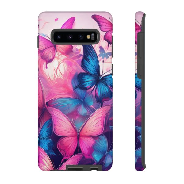 Blue and Pink Butterfly Cell Phone Tough Cases iPhone | Samsung | Samsung Galaxy | Google Pixel - Image 18