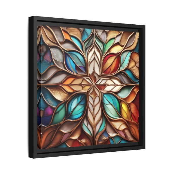 Wood Grain Style WG1 Matte Canvas, Framed (Multi-color) - Image 6