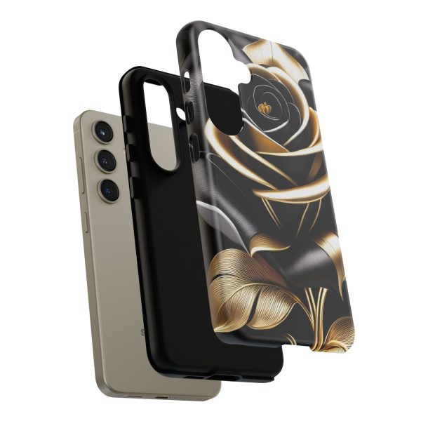 Copy of Black and Gold Rose iPhone | Samsung | Samsung Galaxy | Google Pixel - Cell Phone Tough Cases - Image 198