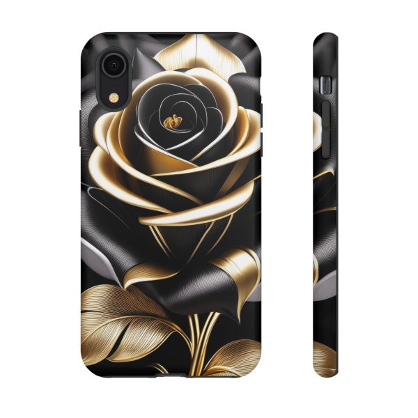 Copy of Black and Gold Rose iPhone | Samsung | Samsung Galaxy | Google Pixel - Cell Phone Tough Cases - Image 13