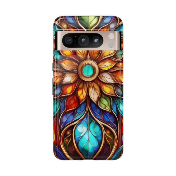 Stained Glass Flower SG1 Cell Phone Tough Cases iPhone | Samsung | Samsung Galaxy | Google Pixel