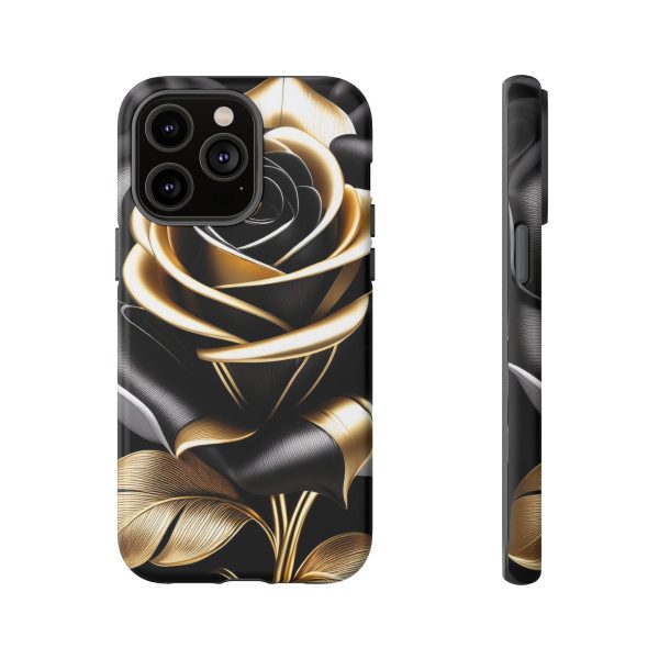 Copy of Black and Gold Rose iPhone | Samsung | Samsung Galaxy | Google Pixel - Cell Phone Tough Cases - Image 122