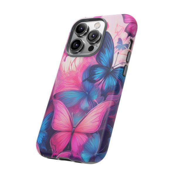 Blue and Pink Butterfly Cell Phone Tough Cases iPhone | Samsung | Samsung Galaxy | Google Pixel - Image 105