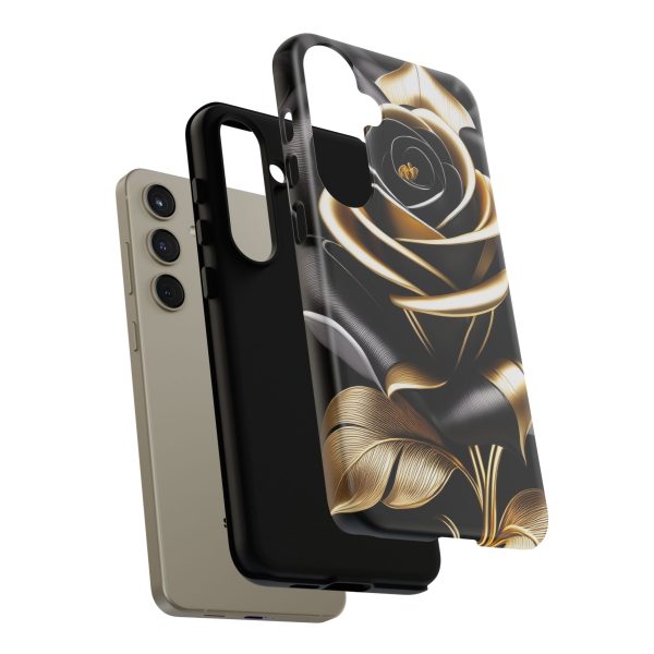 Copy of Black and Gold Rose iPhone | Samsung | Samsung Galaxy | Google Pixel - Cell Phone Tough Cases - Image 208