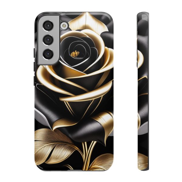 Copy of Black and Gold Rose iPhone | Samsung | Samsung Galaxy | Google Pixel - Cell Phone Tough Cases - Image 86