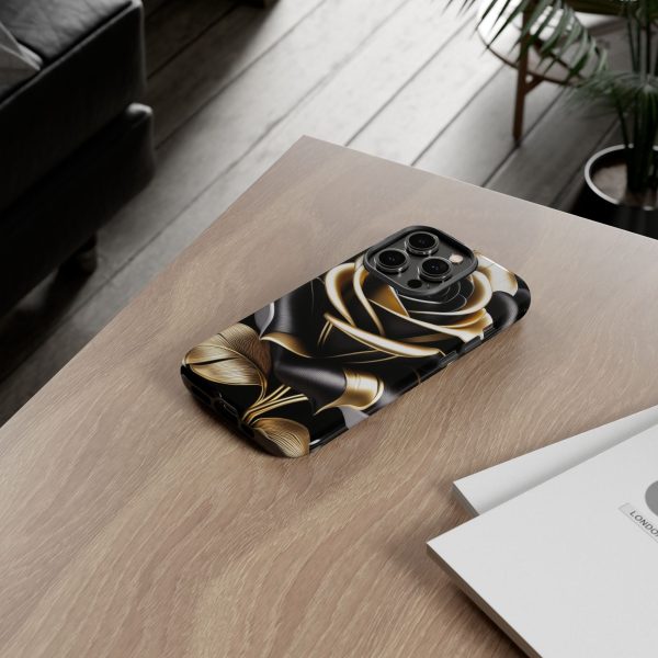 Copy of Black and Gold Rose iPhone | Samsung | Samsung Galaxy | Google Pixel - Cell Phone Tough Cases - Image 105