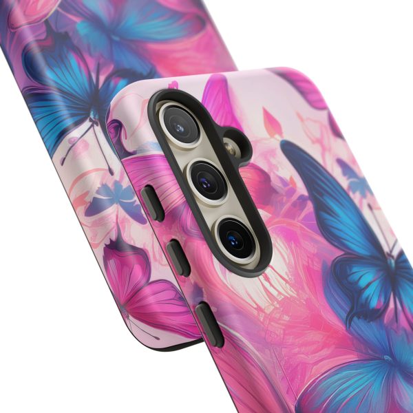 Blue and Pink Butterfly Cell Phone Tough Cases iPhone | Samsung | Samsung Galaxy | Google Pixel - Image 191