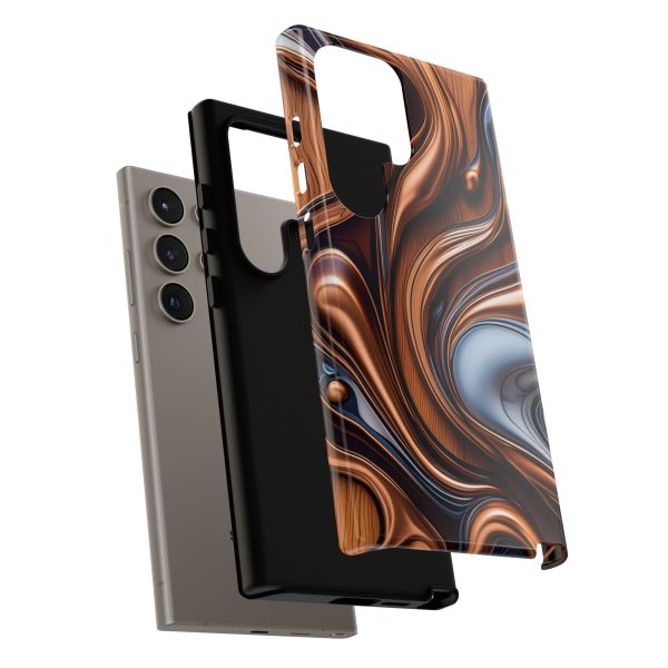 Wood Grain WG11 iPhone | Samsung | Samsung Galaxy | Google Pixel - Cell Phone Tough Cases - Image 4