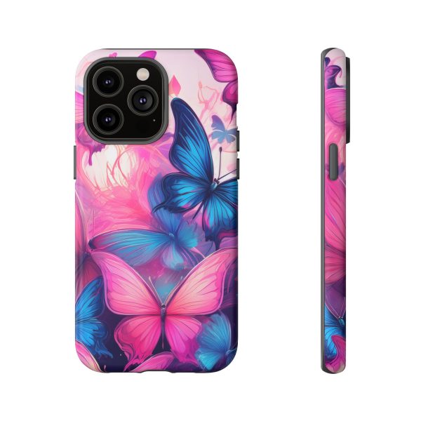 Blue and Pink Butterfly Cell Phone Tough Cases iPhone | Samsung | Samsung Galaxy | Google Pixel - Image 120