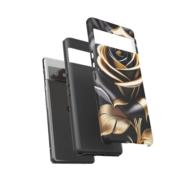 Copy of Black and Gold Rose iPhone | Samsung | Samsung Galaxy | Google Pixel - Cell Phone Tough Cases - Image 164