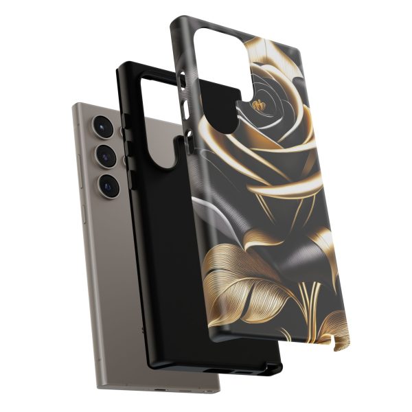 Copy of Black and Gold Rose iPhone | Samsung | Samsung Galaxy | Google Pixel - Cell Phone Tough Cases - Image 213